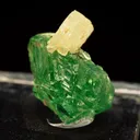 Prehnite on Grossular var. Tsavorite - image 2