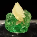Prehnite on Grossular var. Tsavorite - image 4