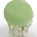 Prehnite on Quartz - image 1