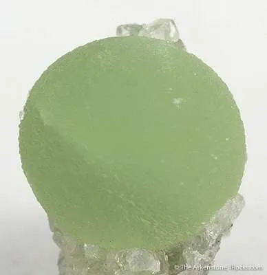 Prehnite on Quartz - image 2