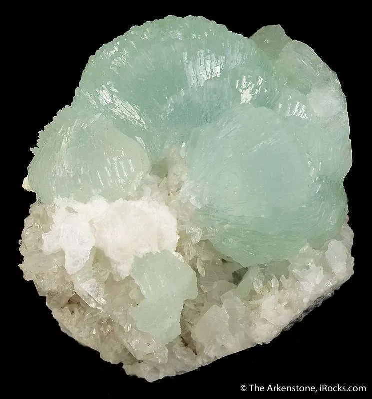 Prehnite on Quartz image