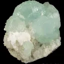 Prehnite on Quartz - image 1