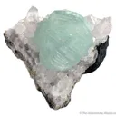 Prehnite on Quartz - image 1