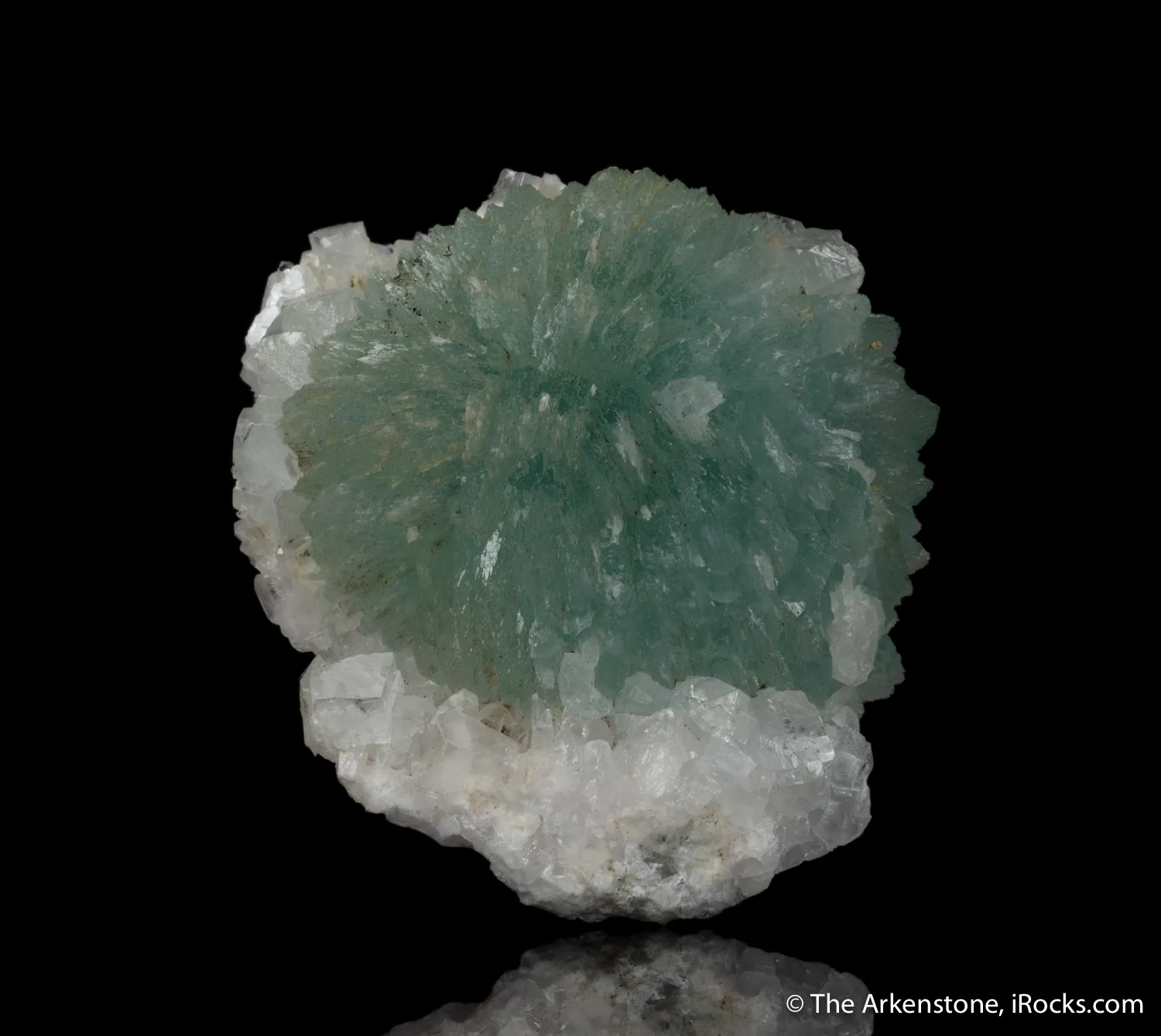 Prehnite on Quartz - image 3