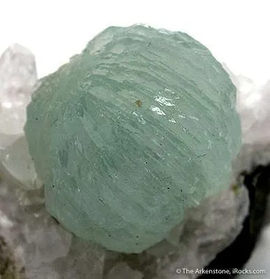 Prehnite on Quartz - image 2