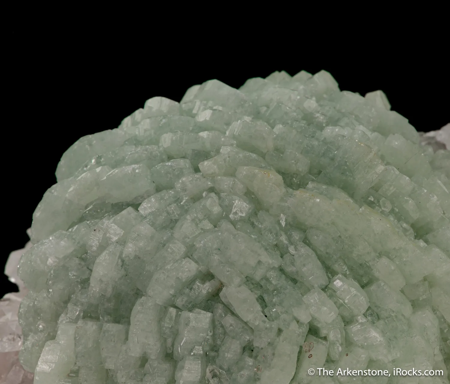 Prehnite on Quartz - image 5
