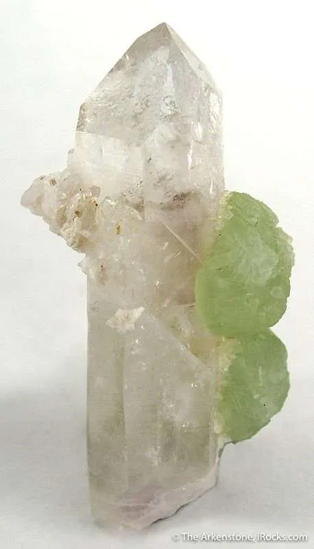 Prehnite on Quartz - image 2