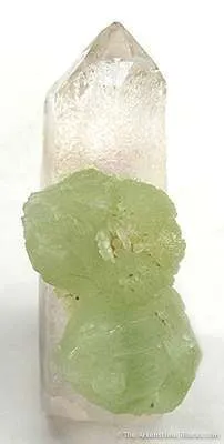 Prehnite on Quartz image