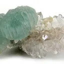 Prehnite on Quartz - image 1