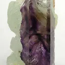 Prehnite on Quartz With Amethyst Phantoms - image 1
