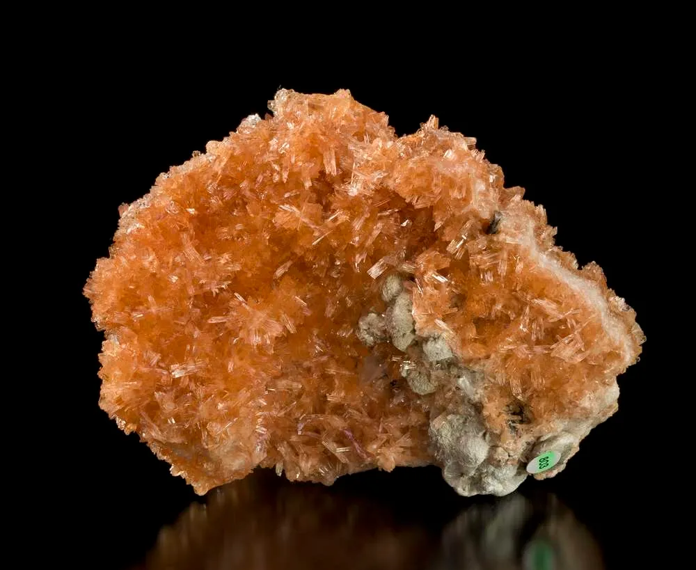 Prehnite (Orange) With Inesite image