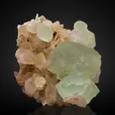 Prehnite, Quartz - image 1