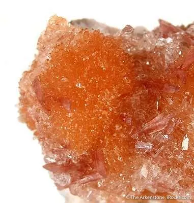 Prehnite (Rare Orange Color) With Inesite - image 2