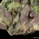 Prehnite (var. Manganoan) with Grossular Garnet - image 2