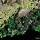 Prehnite (var. Manganoan) with Grossular Garnet - image 7