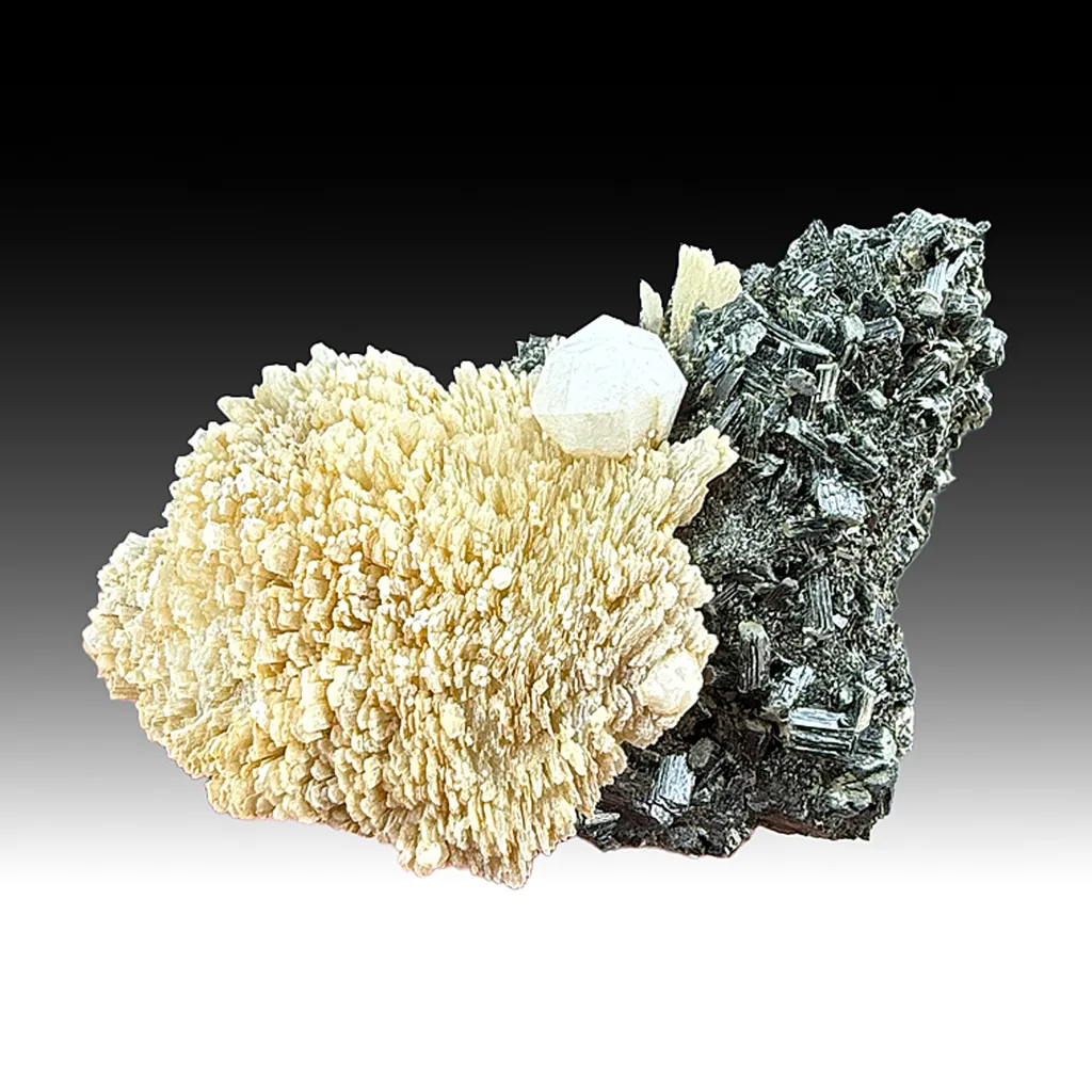 Prehnite with Analcime, Ferroactinolite (2226) image