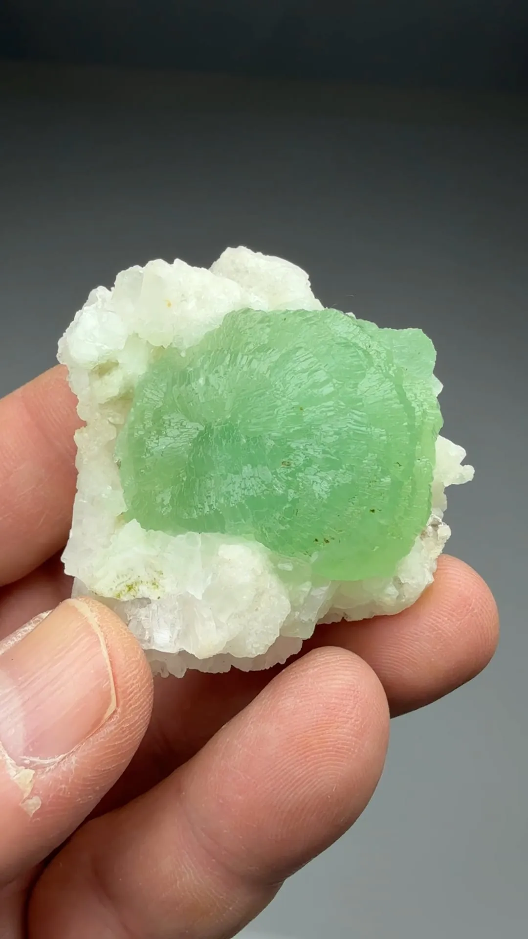 Prehnite with Calcite - image 2
