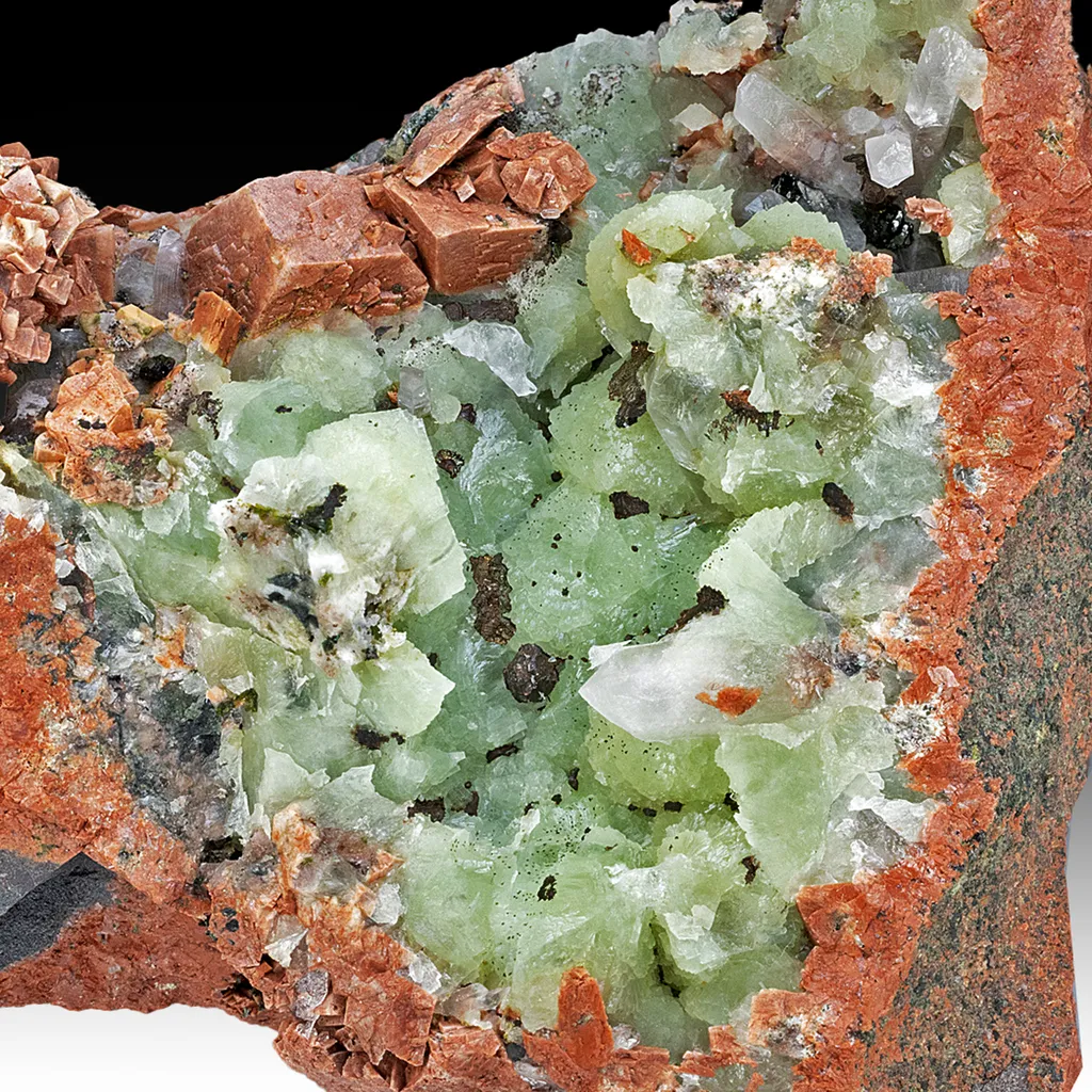 Prehnite with Copper image