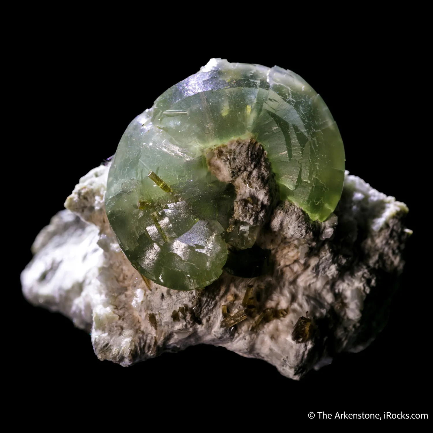Prehnite with Epidote inclusions - image 1