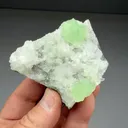 Prehnite with Heulandite, Calcite, Quartz - image 2