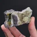 Prehnite with Malachite and NATIVE Copper - image 2