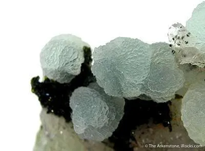 Prehnite With Manganbabingtonite And Quartz - image 2