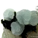 Prehnite With Manganbabingtonite And Quartz - image 2