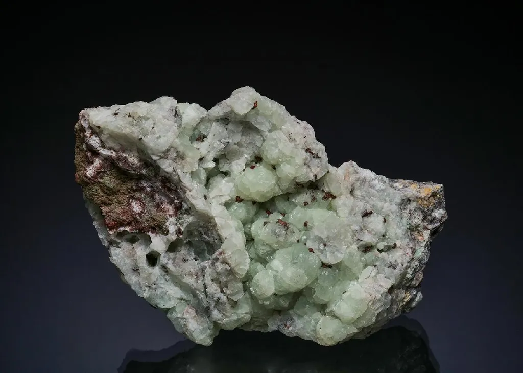 PREHNITE with NATIVE COPPER