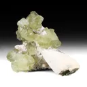 Prehnite with Orthoclase - image 1