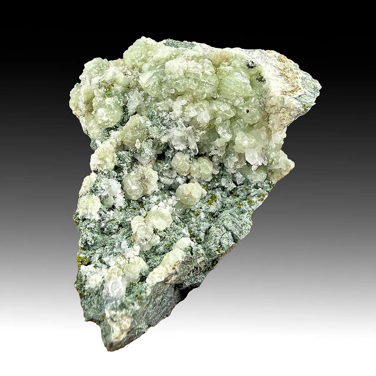 Prehnite with Quartz, Epidote, Copper - image 1