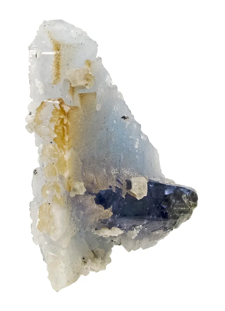 Prehnite With Tanzanite image
