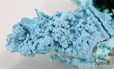 Primary Malachite on Chrysocolla - image 3