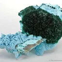 Primary Malachite on Chrysocolla - image 1