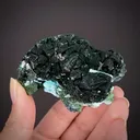 Primary Malachite on Chrysocolla - image 1