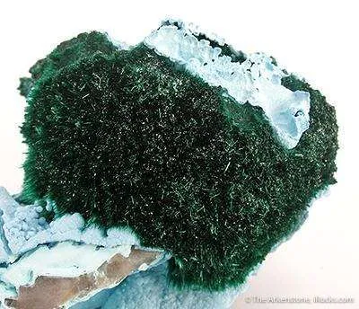 Primary Malachite on Chrysocolla - image 2
