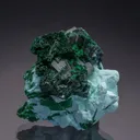 Primary Malachite on Chrysocolla on Malachite - image 1