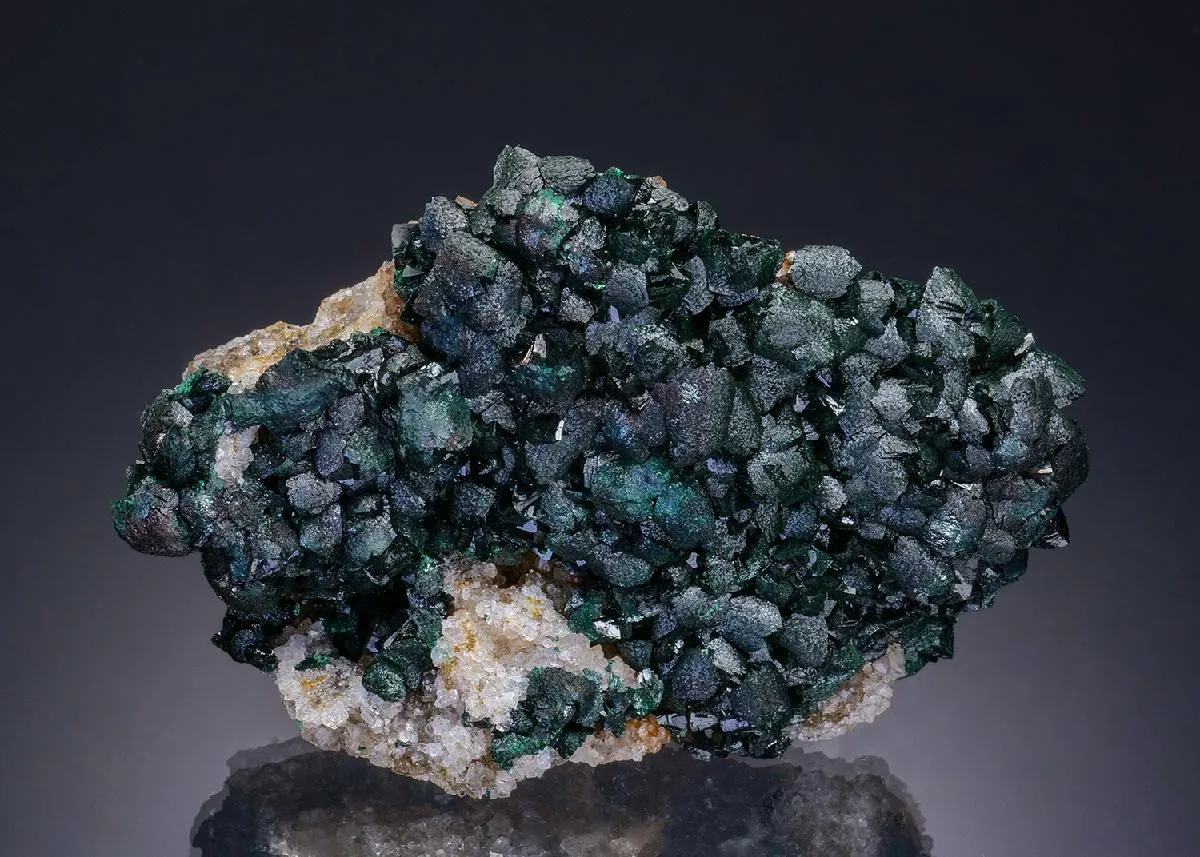 Primary Malachite on Quartz - image 1