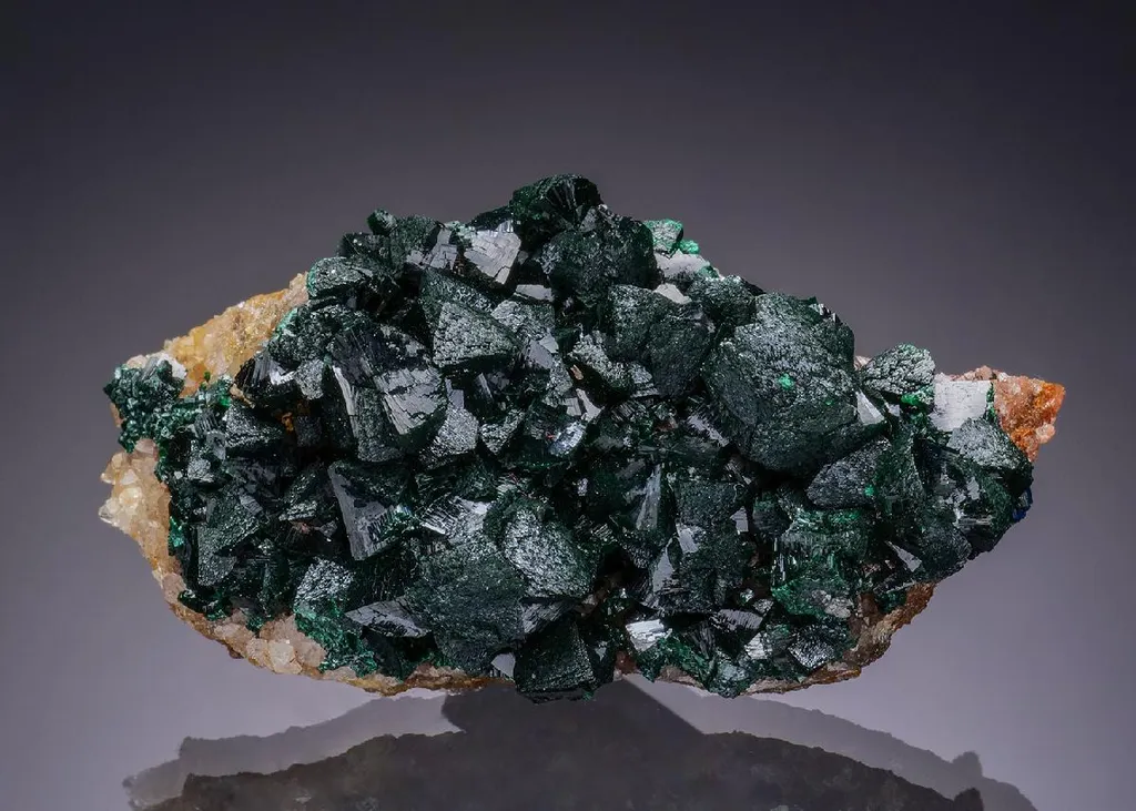 Primary Malachite on Quartz image
