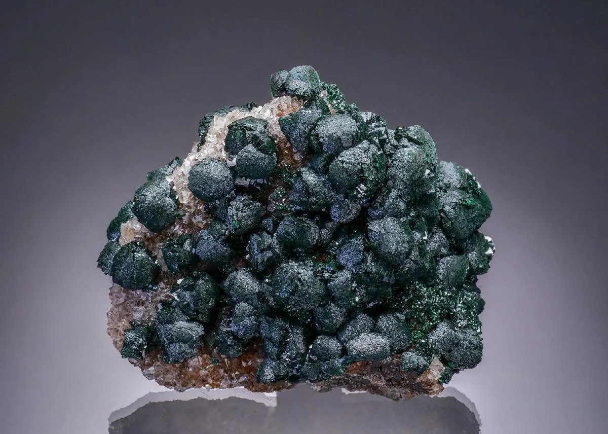 Primary Malachite on Quartz - image 1