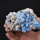 PROSOPITE with Creedite and Azurite on Quartz - image 2
