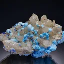 PROSOPITE with Creedite Azurite on Quartz - image 1
