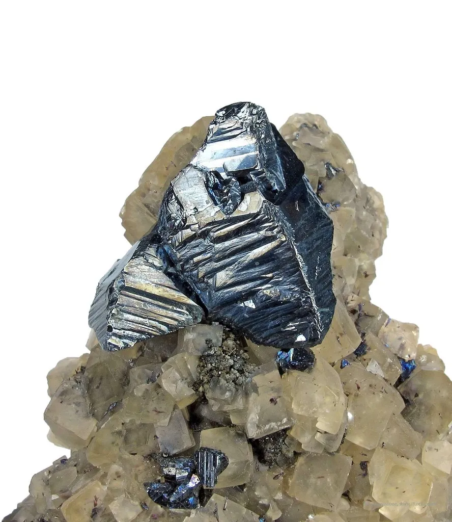 Proustite and Calcite image
