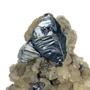 Proustite and Calcite - image 1