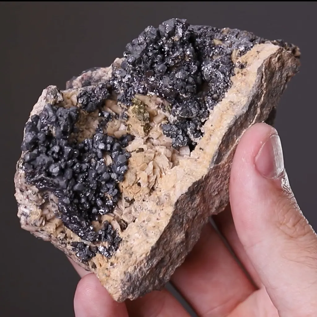 Proustite and Chalcopyrite on Dolomite - image 2