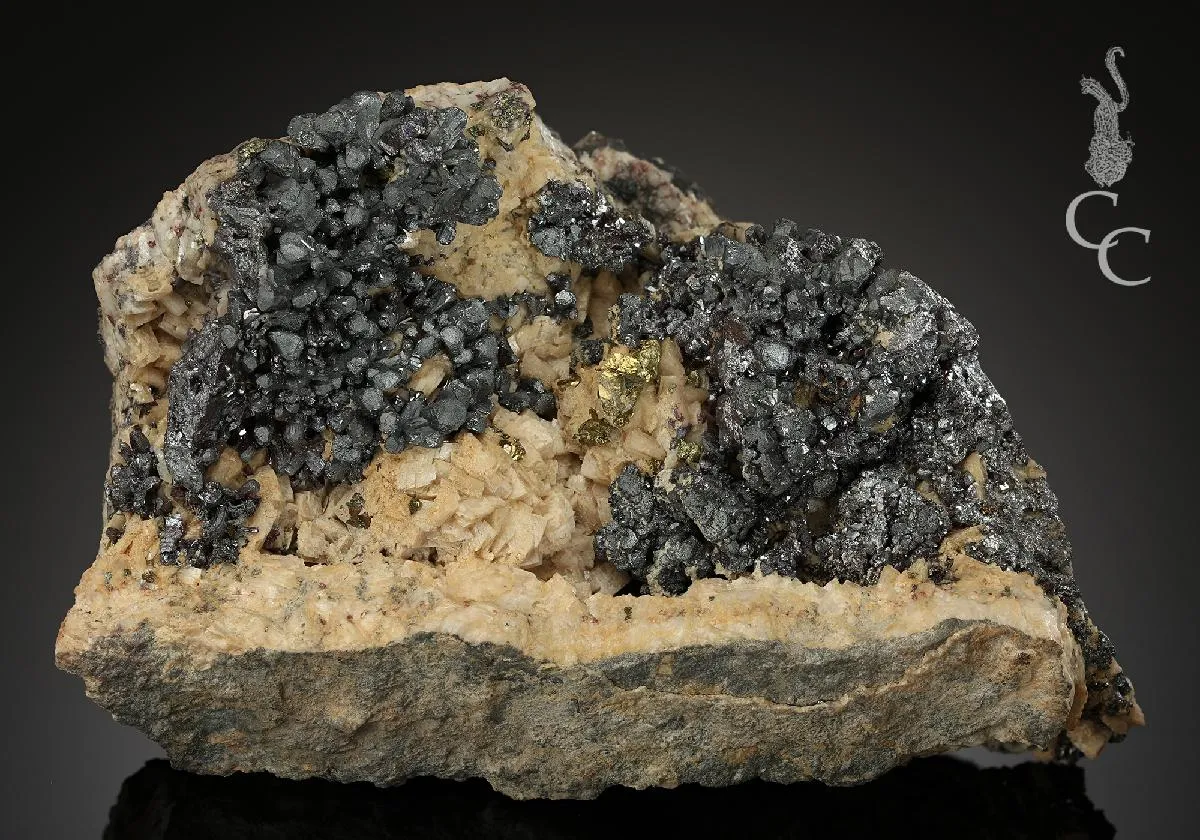 Proustite and Chalcopyrite on Dolomite - image 1