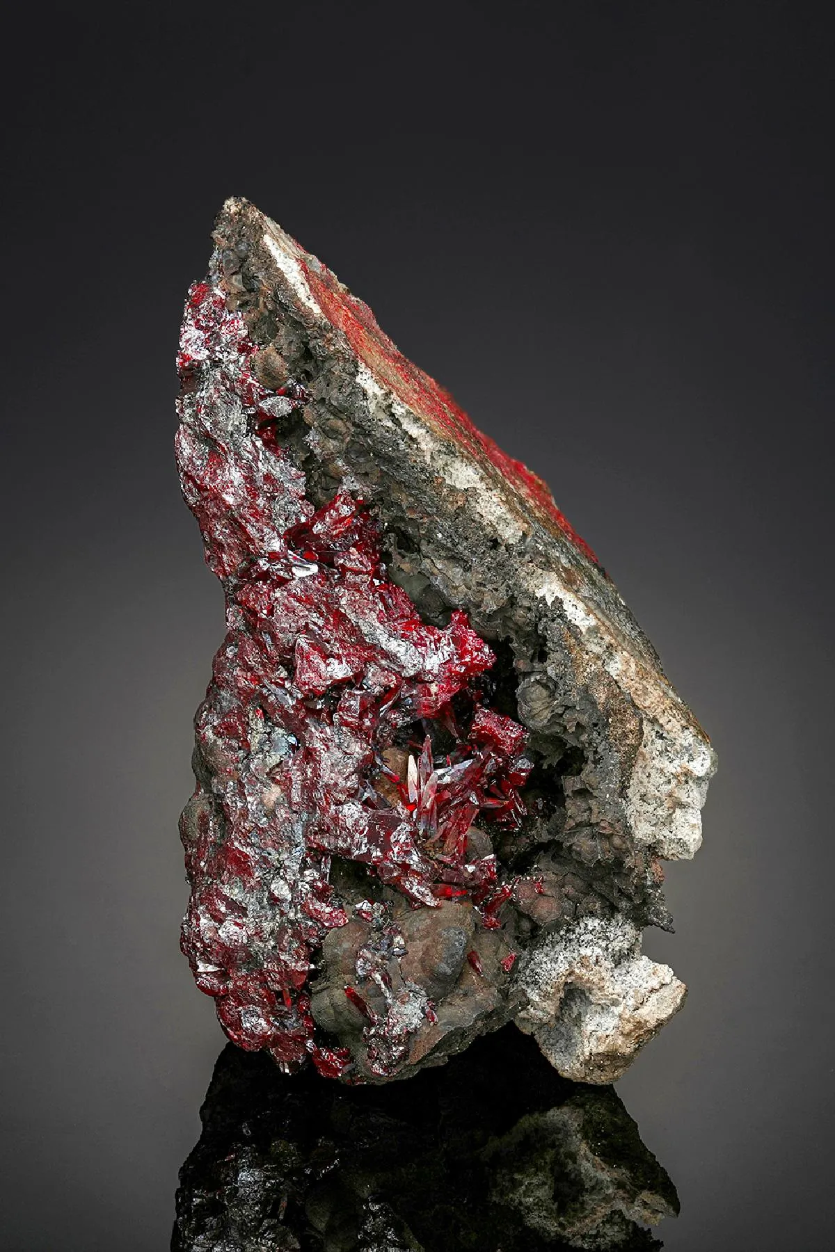 Proustite and Sternbergite on NATIVE Arsenic - image 1