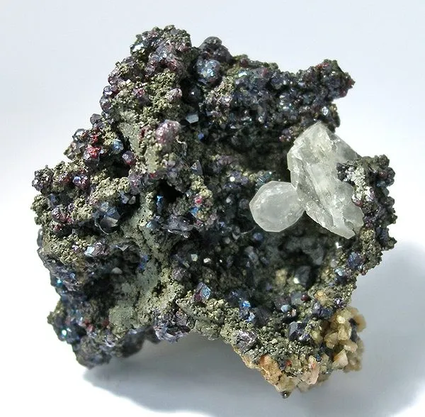 Proustite, Calcite, Siderite image