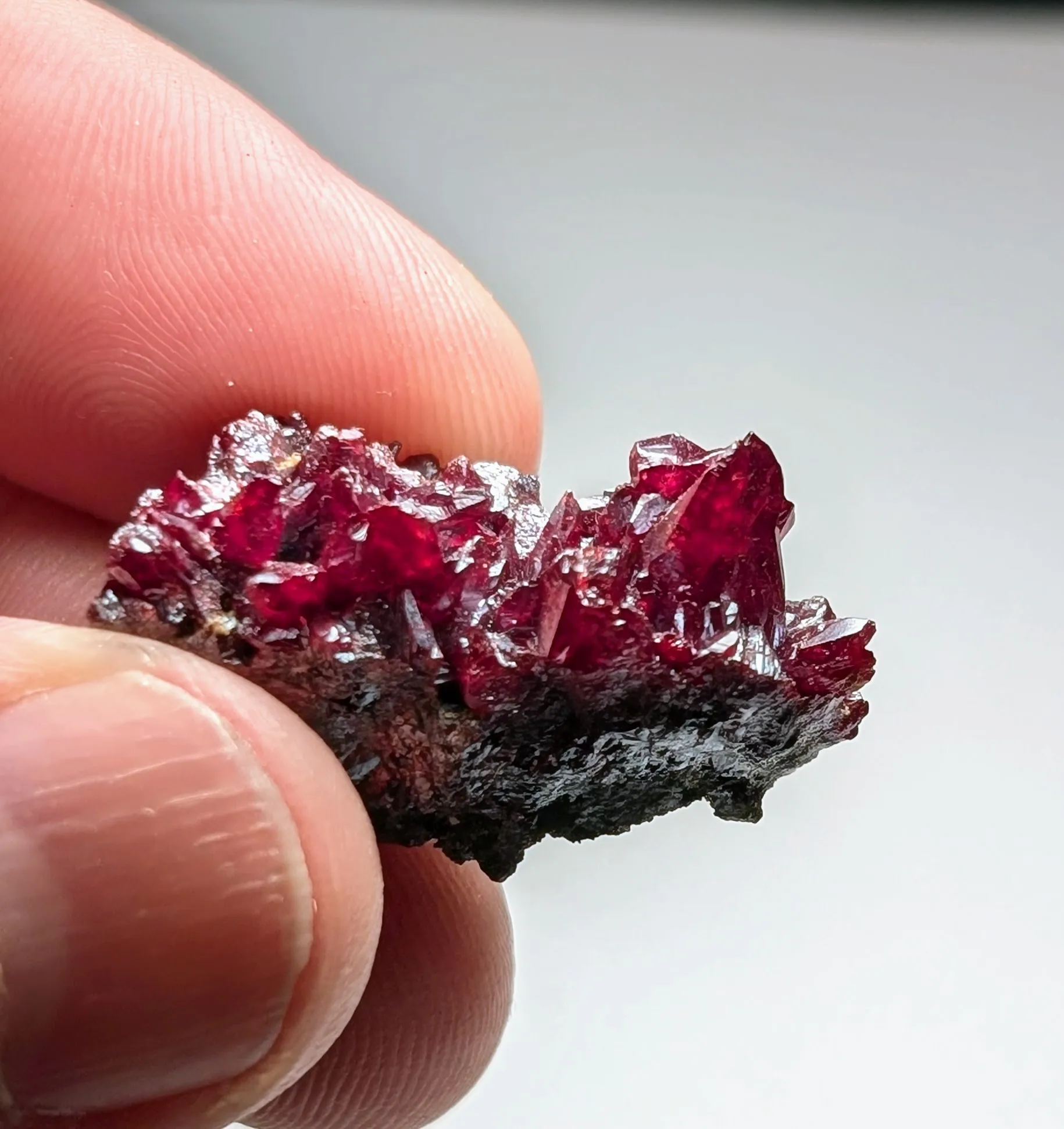 Proustite from Chile, Atacama, Copiapó Province, Copiapó, Chañarcillo Mining District - image 3