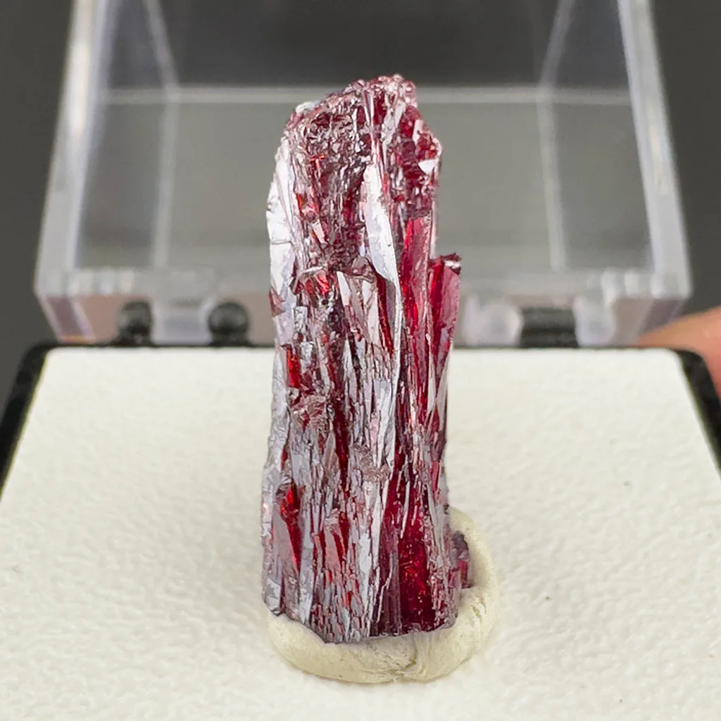 Proustite from Imiter mine, Drâa-Tafilalet Region, Morocco image