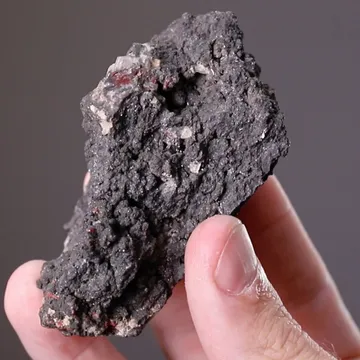 Proustite from Jáchymov ore district, Karlovy Vary Region, Czech Republic